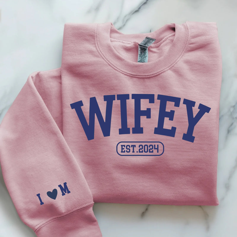rosa Pullover personalisierbar - gefertigt von Love & Faith