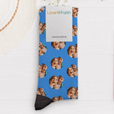 Valentins Socken - Personalisierte Socken mit Herzchen mit Foto Upload