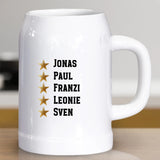 Bester Papa - Personalisierter Bierkrug aus Keramik für Papa