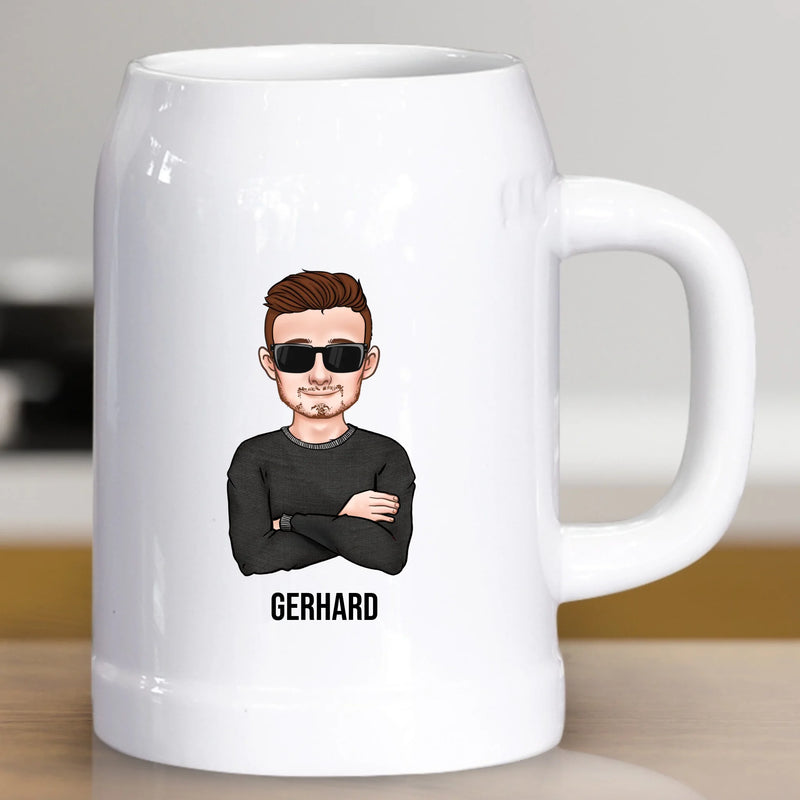 Trinken für Deutschland - Personalisierter Bierkrug zur Fußball EM 2024