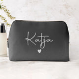 Mein Krimskrams - Personalisierte PU Kosmetiktasche mit Namens-Glanzfolie