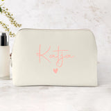 Mein Krimskrams - Personalisierte PU Kosmetiktasche mit Namens-Glanzfolie