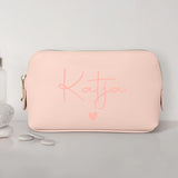 Mein Krimskrams - Personalisierte PU Kosmetiktasche mit Namens-Glanzfolie