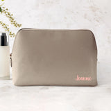 Dein Name - Personalisierte PU Kosmetiktasche mit Namens-Glanzfolie
