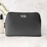 Deine Initialen - Personalisierte PU Kosmetiktasche mit Glanzfolie und Name