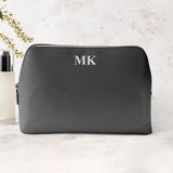 Deine Initialen - Personalisierte PU Kosmetiktasche mit Glanzfolie und Name