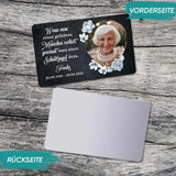 Schutzengel - Personalisierte Brieftascheneinlage als  Andenken für Trauernde