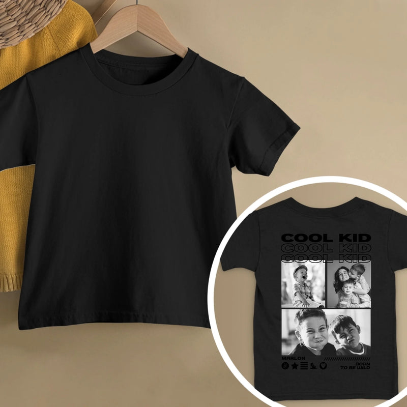 Cool Kid - Personalisiertes T-Shirt mit Rückenprint für Kinder
