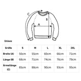 Größentabelle Pullover und Sweater personalisiert von Love & Faith