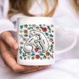 Herz Tasse Mock up Hände