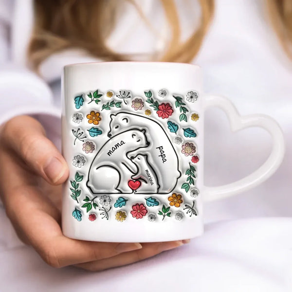 Herz Tasse Mock up Hände