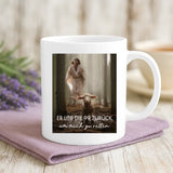 Weiße Tasse mit personalisiertem Spruch und Namen – individuelle Geschenkidee von Love & Faith