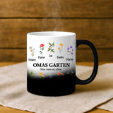 Personalisierte Tasse mit Druck für Oma – Omas Blumen – Motiv 8