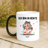 Personalisierte Tasse mit Druck zum Renteneintritt – Ich muss gar nichts – Motiv 9