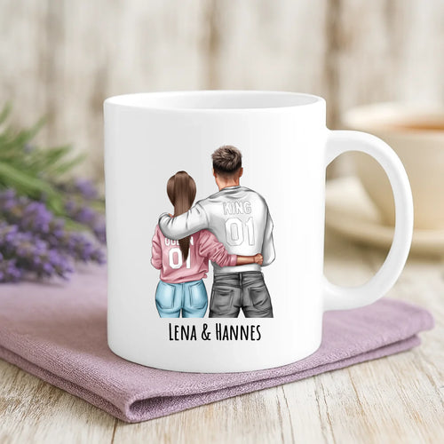 Personalisierte Tasse Jeden Tag mit Druck für Paare – Motiv 2