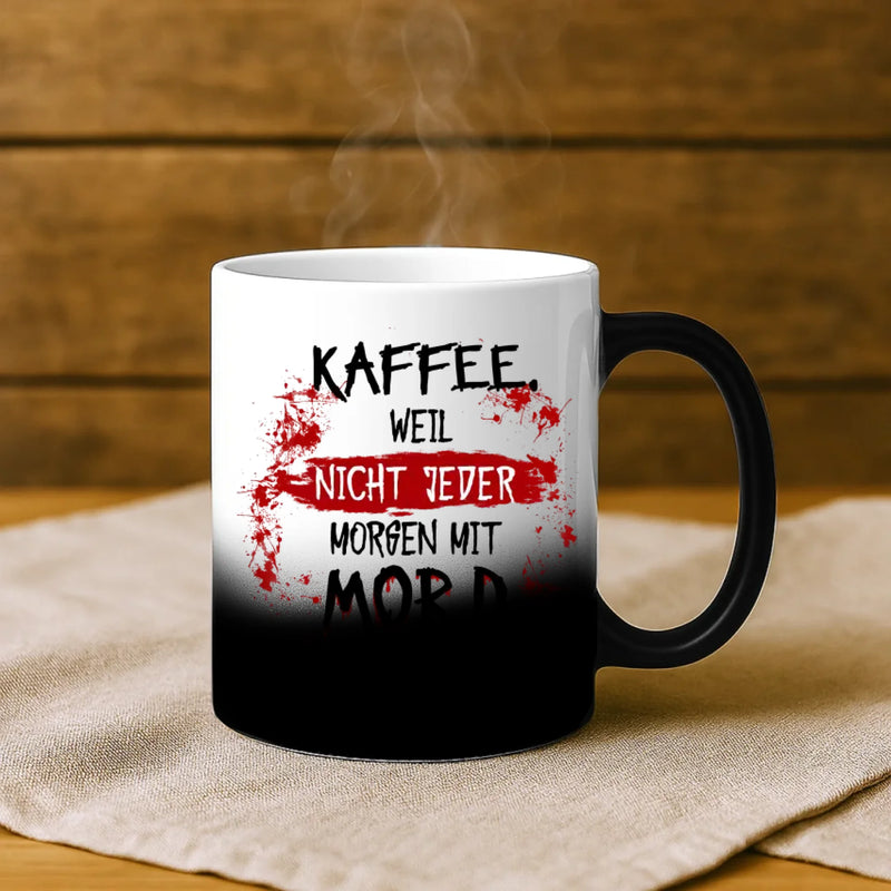 Magische Tasse mit Thermo-Farbwechsel und personalisiertem Namen – witzige Geschenkidee von Love & Faith