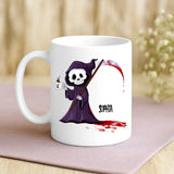 Weiße Tasse mit personalisiertem Spruch und Namen – individuelle Geschenkidee von Love & Faith