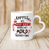 Weiße Tasse mit Herzhenkel und personalisiertem Namen – romantische Geschenkidee von Love & Faith