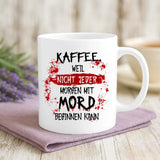 Weiße Tasse mit personalisiertem Spruch und Namen – individuelle Geschenkidee von Love & Faith