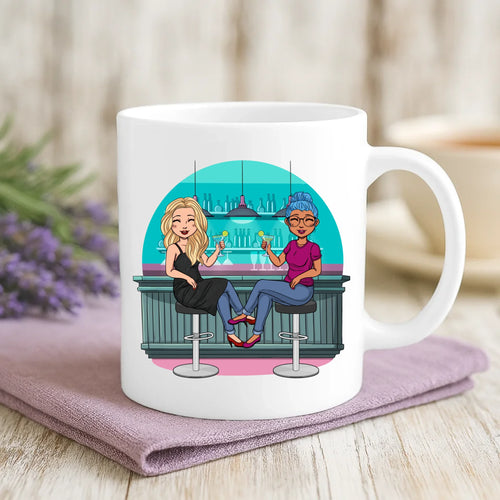 Personalisierte Tasse Beste Kolleginnen mit Foto für beste Freunde – Motiv 2