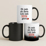 Personalisierte Tasse mit Druck für die Familie – Ob nah ob fern – Motiv 7