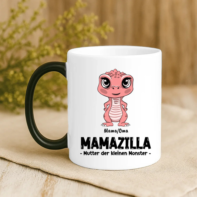 Magische Tasse mit Thermo-Farbwechsel und personalisiertem Namen – witzige Geschenkidee von Love & Faith