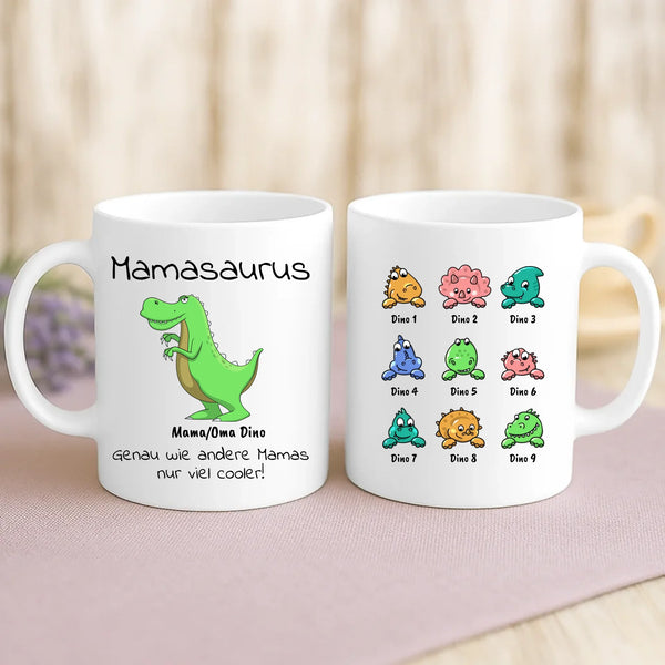 Weiße Tasse mit personalisiertem Spruch und Namen – individuelle Geschenkidee von Love & Faith