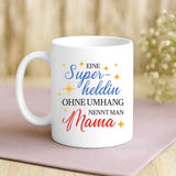 Weiße Tasse mit personalisiertem Spruch und Namen – individuelle Geschenkidee von Love & Faith