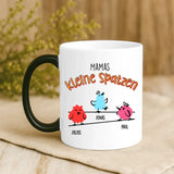 Magische Tasse mit Thermo-Farbwechsel und personalisiertem Namen – witzige Geschenkidee von Love & Faith