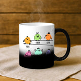 Magische Tasse mit Thermo-Farbwechsel und personalisiertem Namen – witzige Geschenkidee von Love & Faith