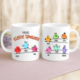 Weiße Tasse mit personalisiertem Spruch und Namen – individuelle Geschenkidee von Love & Faith