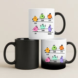 Magische Tasse mit Thermo-Farbwechsel und personalisiertem Namen – witzige Geschenkidee von Love & Faith