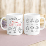 Personalisierte Tasse Omas Schutzengel mit Foto für Oma & Opa