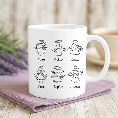 Personalisierte Tasse Omas Schutzengel mit Foto für Oma & Opa – Motiv 2