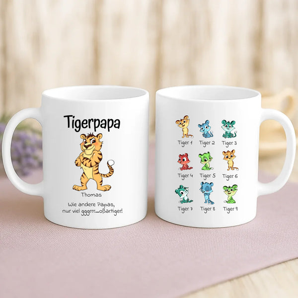 Weiße Tasse mit personalisiertem Spruch und Namen – individuelle Geschenkidee von Love & Faith