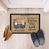 Personalisierte Fussmatte 60x40cm mit Namen und witzigem Spruch von Love & Faith