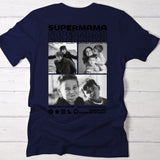 Supermama und Superpapa - Personalisiertes Oversized T-Shirt mit Rückenprint für Eltern