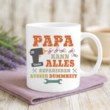 Personalisierte Tasse mit Druck für Papa – Meister Papa – Motiv 2