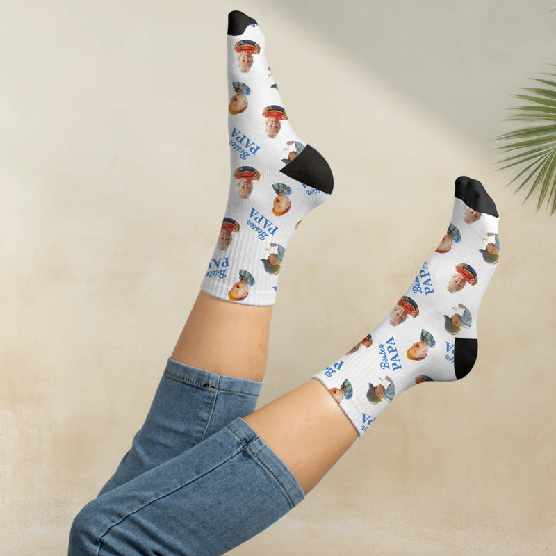 Socken mit eigenen Fotos für Papa zum Vatertag 35-46 individuell gedruckt von Love & Faith