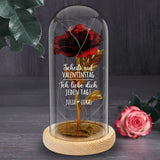Jeden Tag - Personalisierte Goldene Rose für Paare  zum Valentinstag