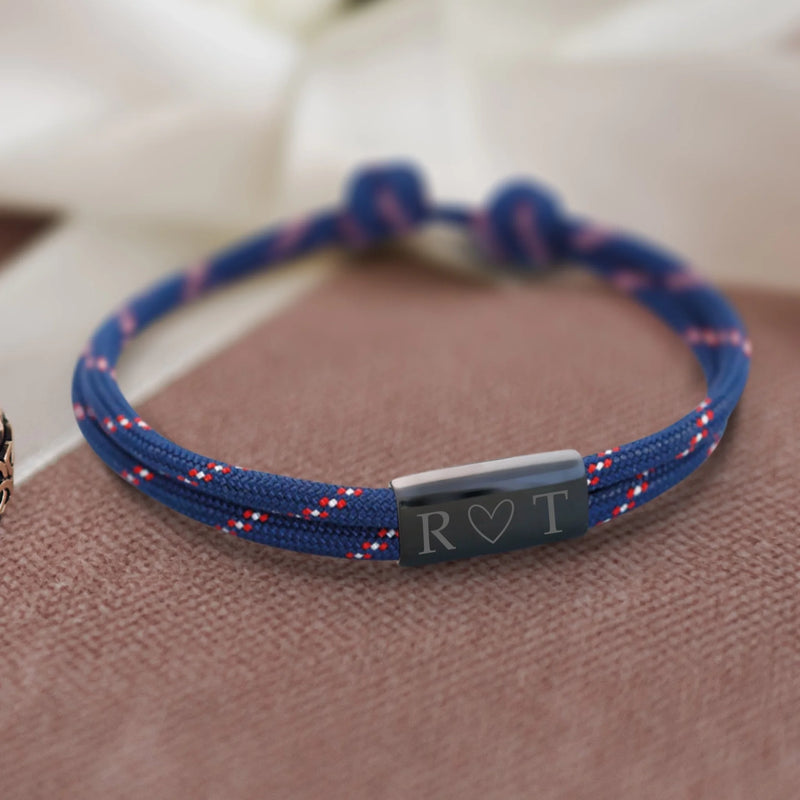 Eure Initialen - Personalisiertes Armband für Paare mit Gravur