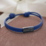 Für dich - Personalisiertes Segeltau Armband mit Namen und Symbol unisex