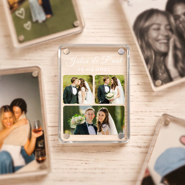 Acrylmagnet für Kühlschrank für bester Papa Geschenk personalisiert von Love & Faith
