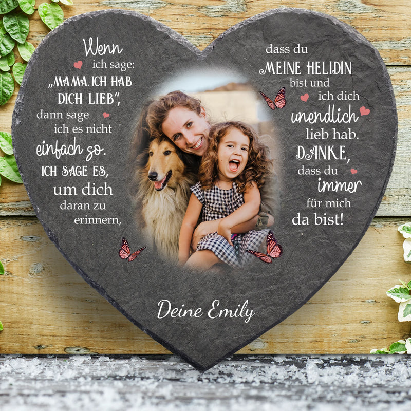 Mama - Eltern-Schieferherz