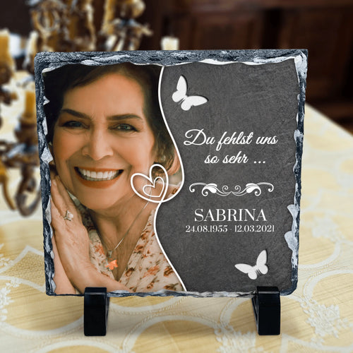 Schiefertafel 20 x 10cm zum Aufhängen personalisierbar Schiefertafel 20 x 10cm zum Aufhängen personalisierbar