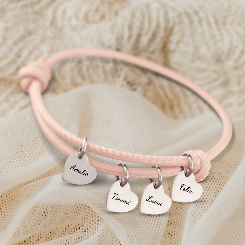 Freunde - Individuelles Lederarmband