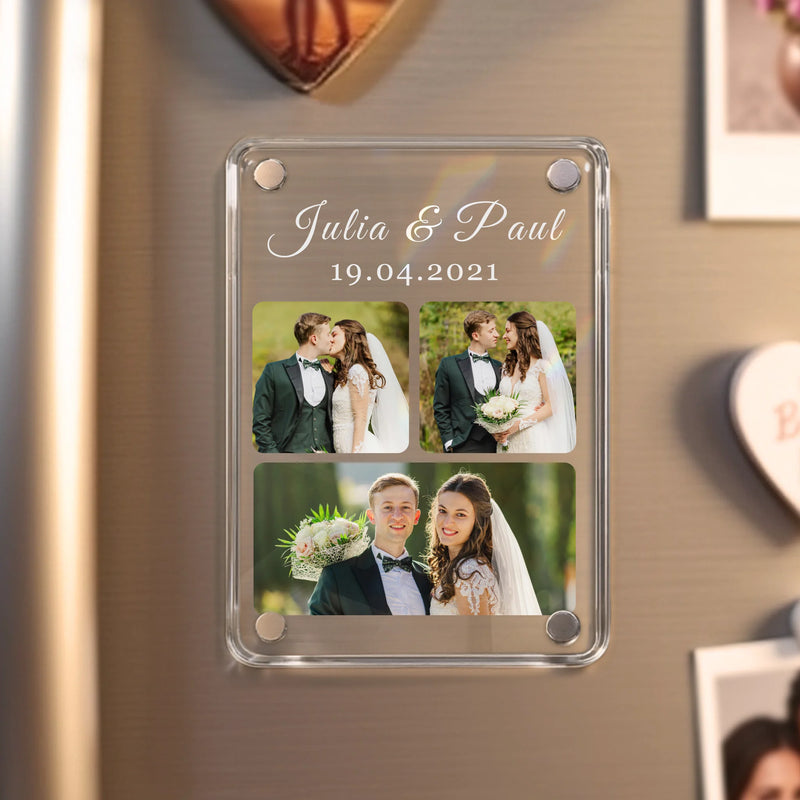 Acrylmagnet für Kühlschrank für bester Papa Geschenk personalisiert von Love & Faith