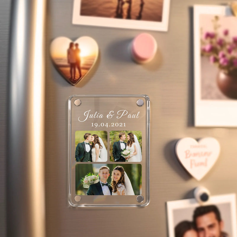 Acrylmagnet für Kühlschrank für bester Papa Geschenk personalisiert von Love & Faith