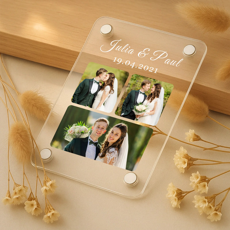 Acrylmagnet für Kühlschrank für bester Papa Geschenk personalisiert von Love & Faith