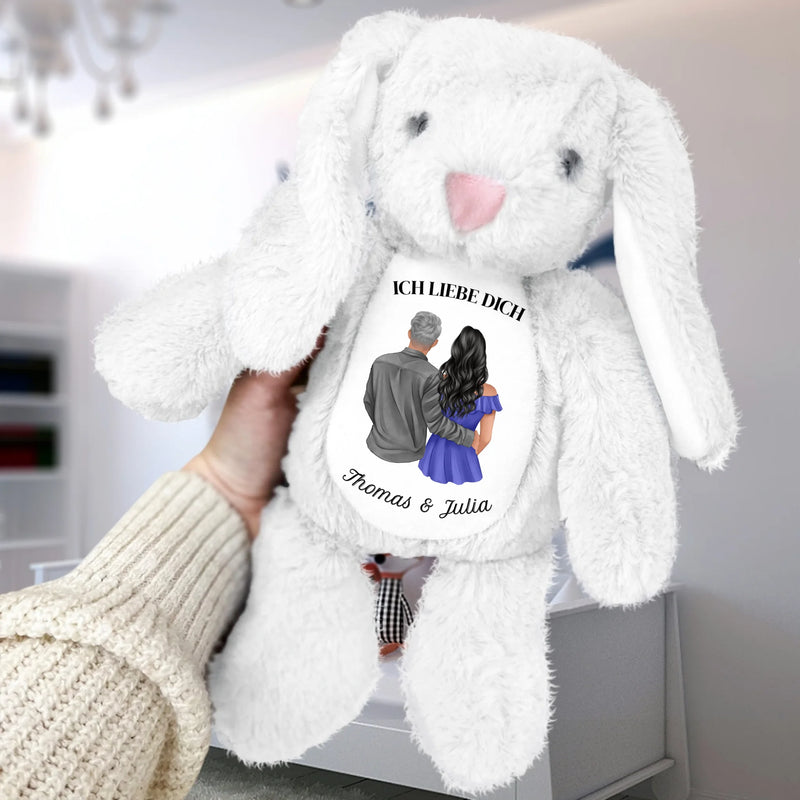 An meinen Schatz - Paar-Stoffhase